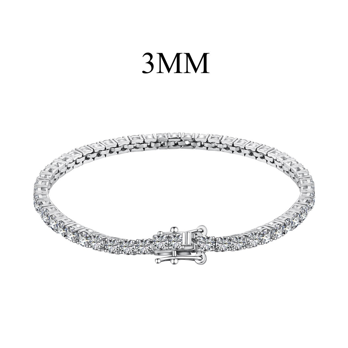 Classic S925 Tennis Bracelet 5A-CZ (3mm)