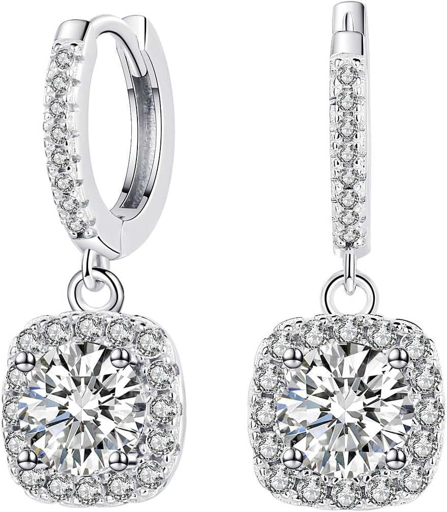 Dangling Moissanite Earrings