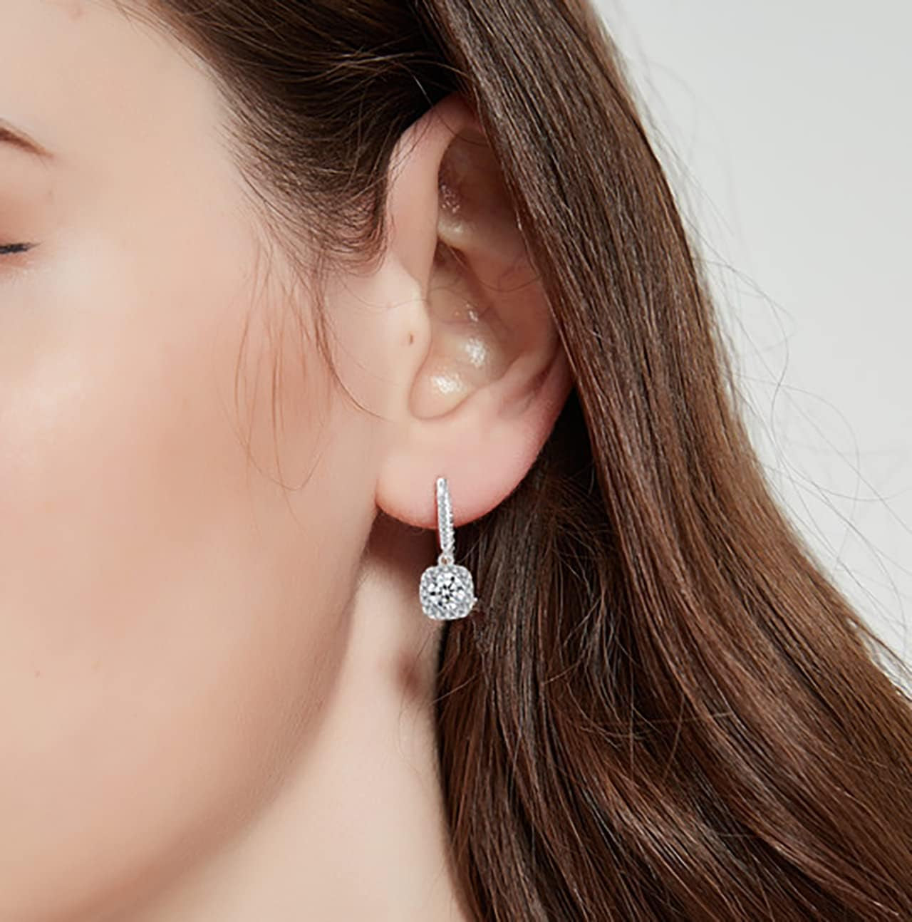 Dangling Moissanite Earrings