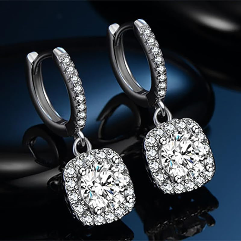 Dangling Moissanite Earrings