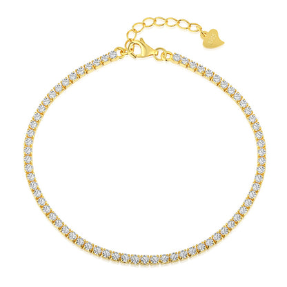 18K Plated Classic Tennis Bracelet