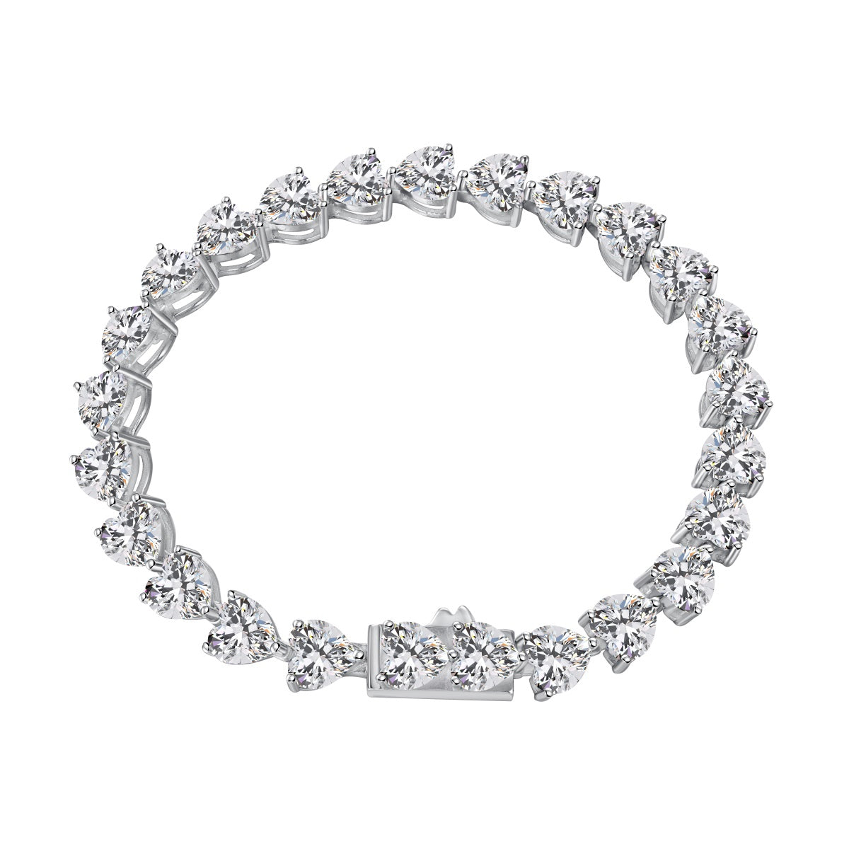 CZ Love me Tennis Bracelet