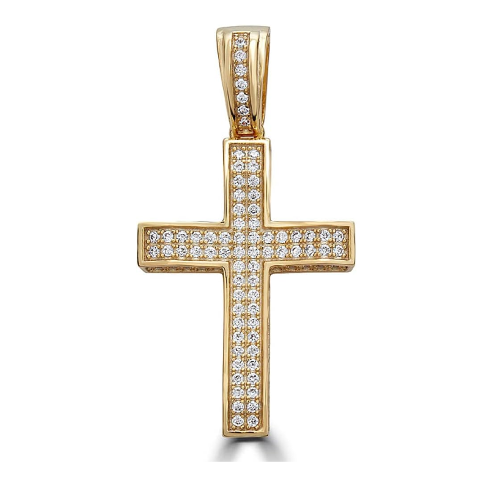 Moissanite Cross Pendant