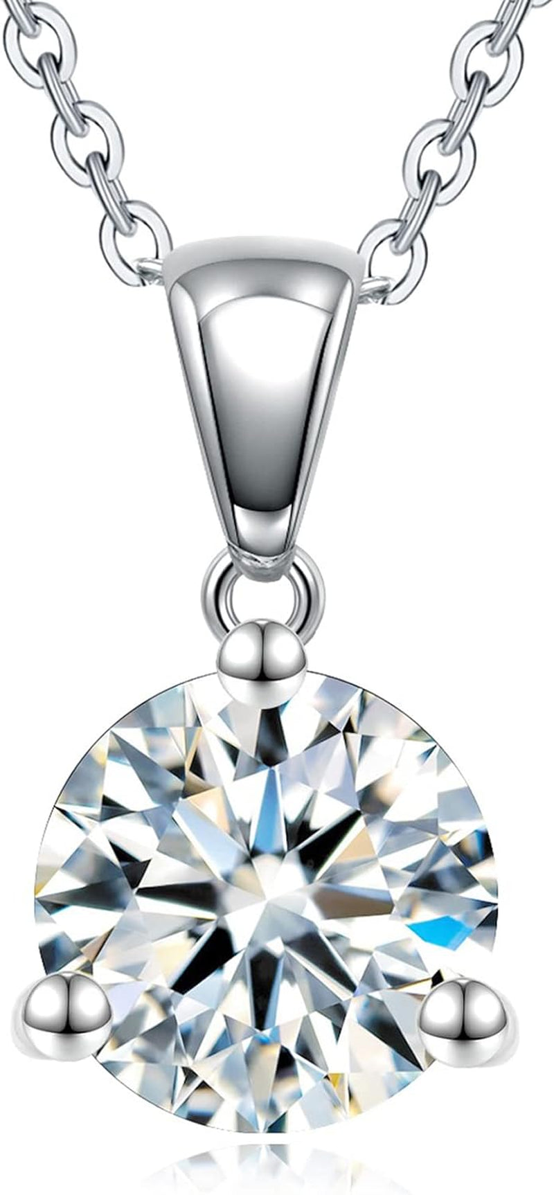 Ideal Cut 3CT Moissanite Tear Drop Pendant Necklace  