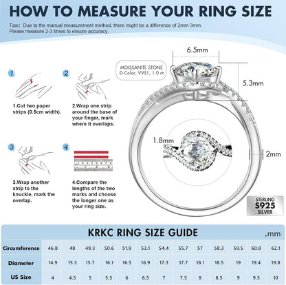 Brilliant Round-Cut Moissanite Ring