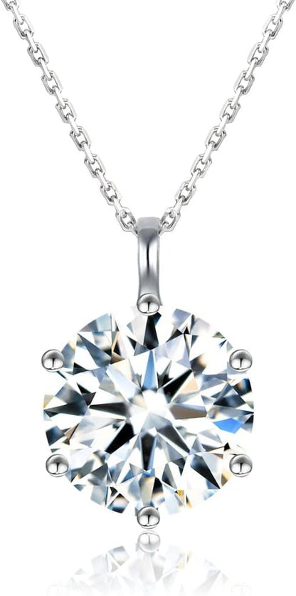 Moissanite Sunflower Pendant Necklace