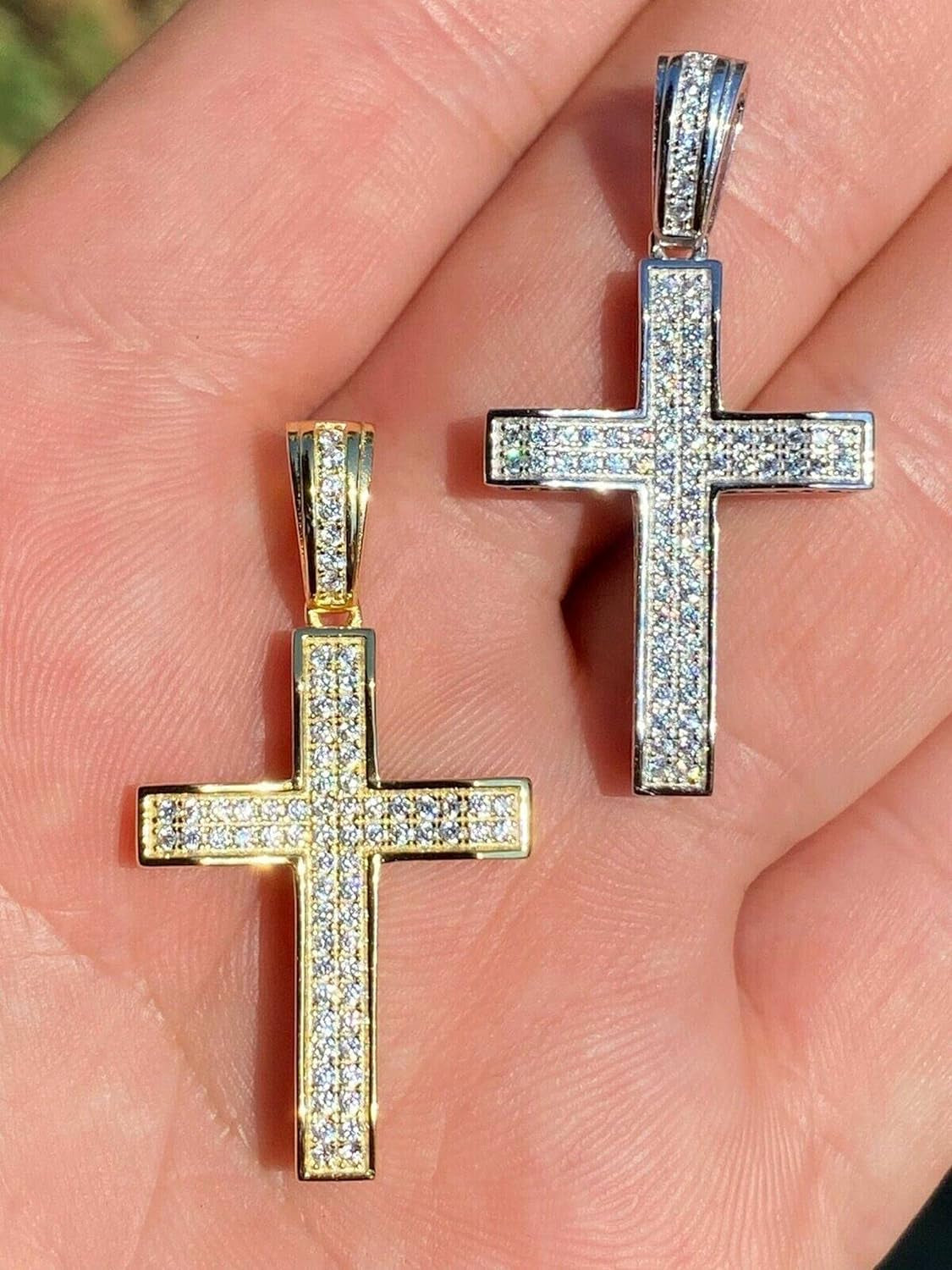 Moissanite Cross Pendant