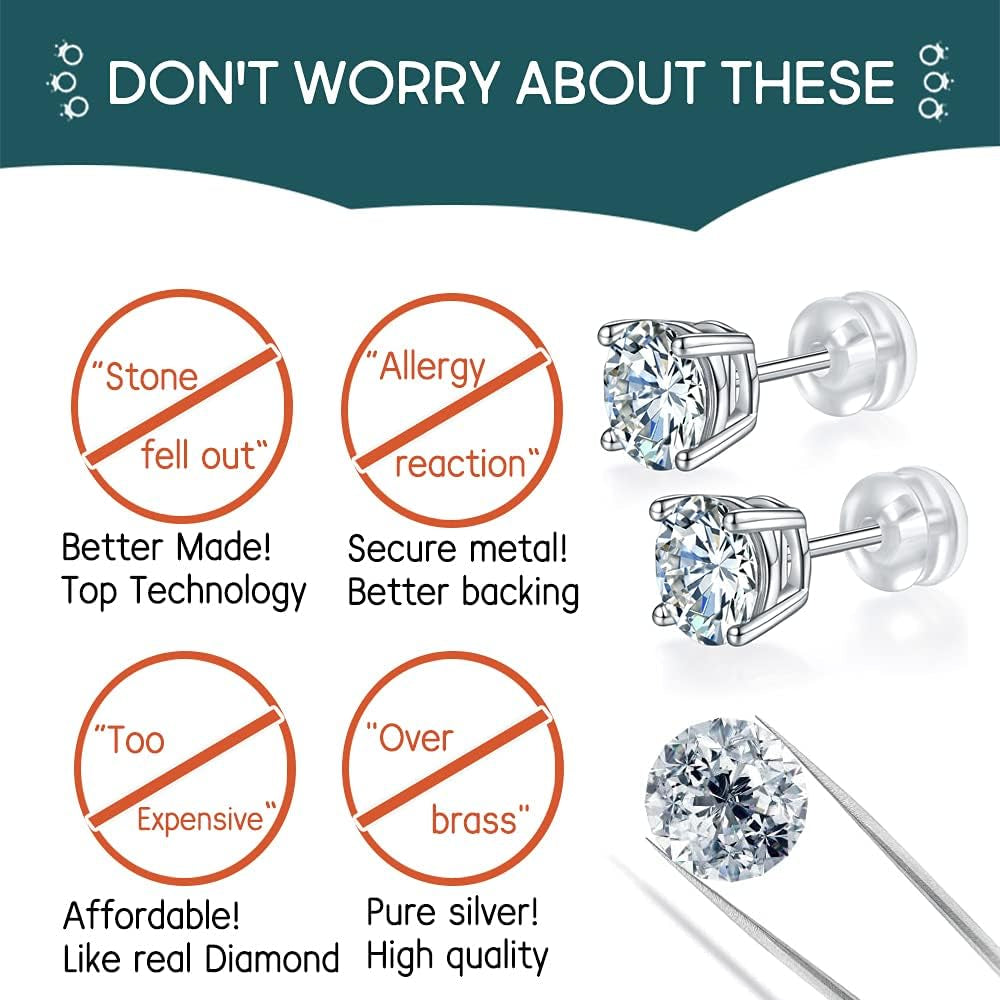 Moissanite Stud Earrings