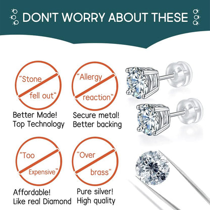 Moissanite Stud Earrings