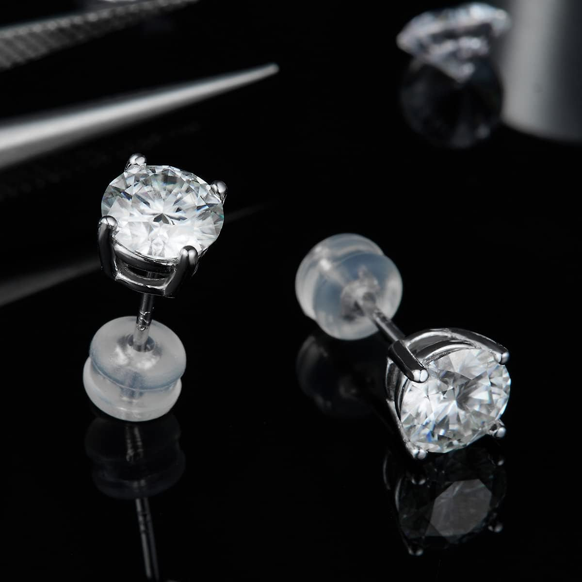 Moissanite Stud Earrings