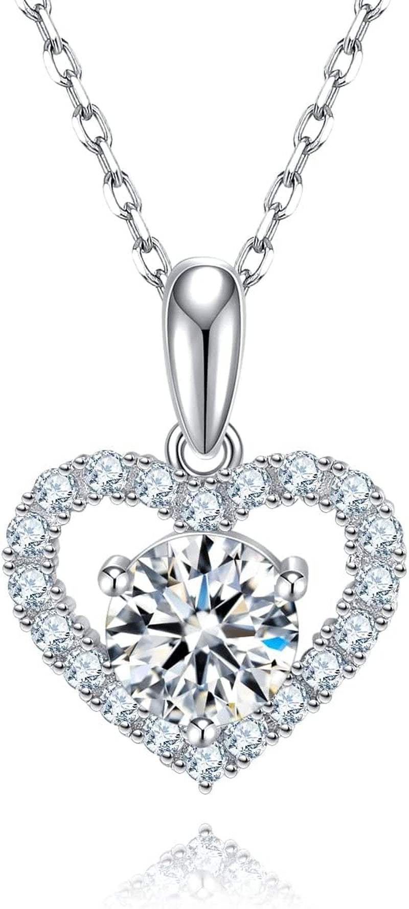 Ideal Cut 3CT Moissanite Tear Drop Pendant Necklace  