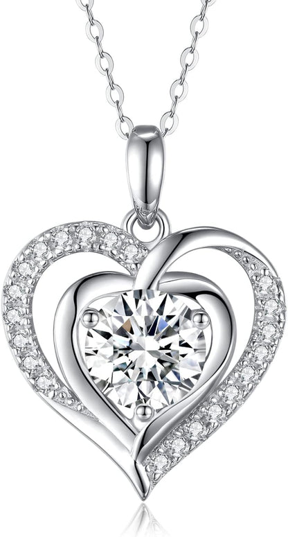 Ideal Cut 3CT Moissanite Tear Drop Pendant Necklace  