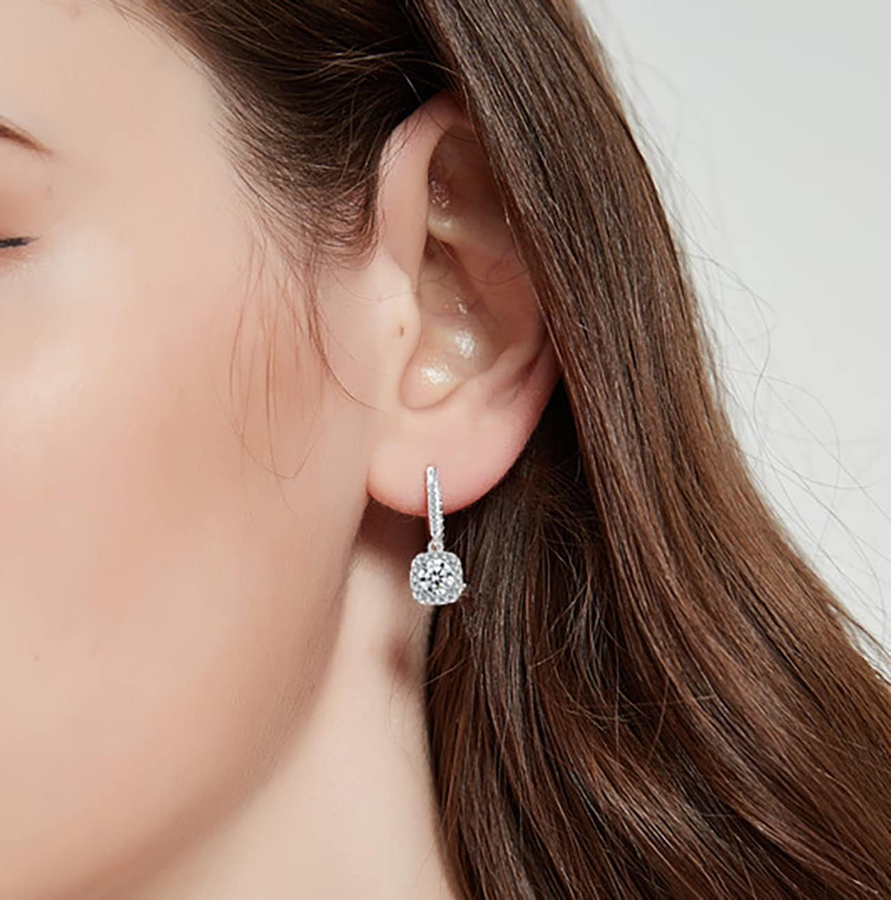 Dangling Moissanite Earrings 