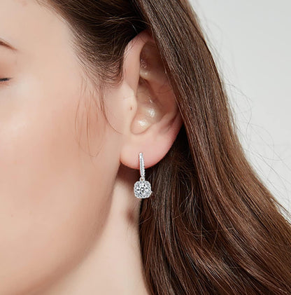 Dangling Moissanite Earrings 