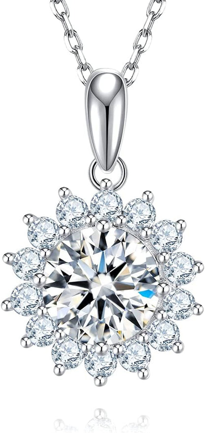 Moissanite Tear Drop Necklace  